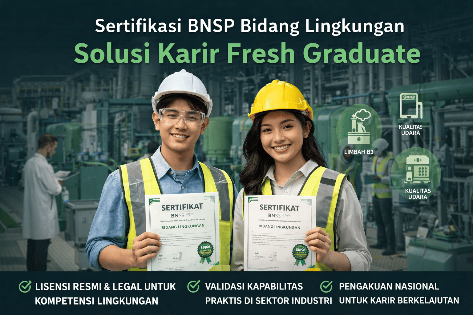 Sertifikasi BNSP Bidang Lingkungan: Solusi Karir Fresh Graduate